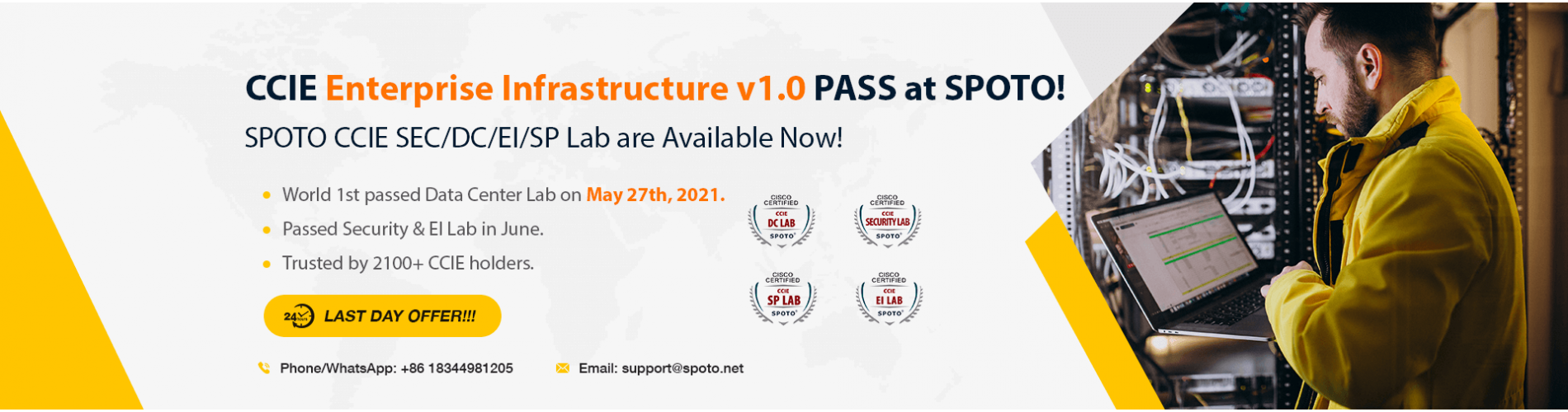 SPOTO Passed CCIE EI Lab!!!