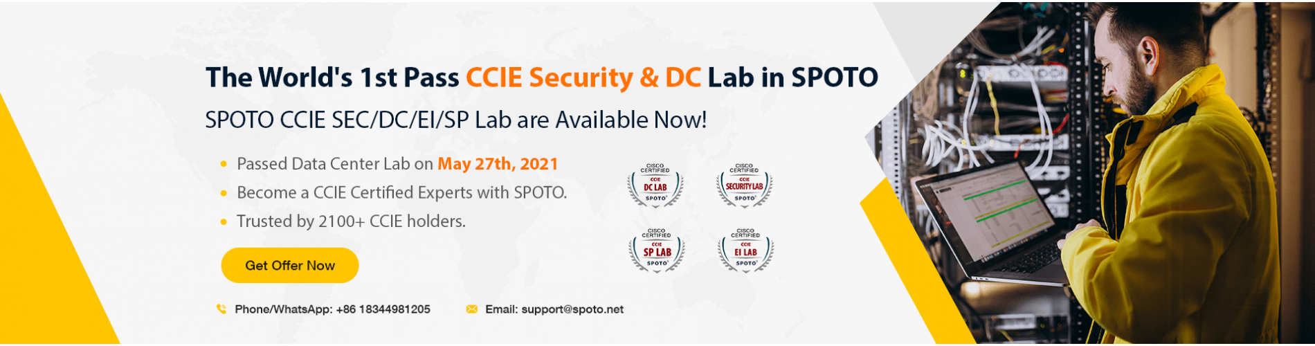 The World's 1st Pass CCIE Security ＆ Lab in SPOTO